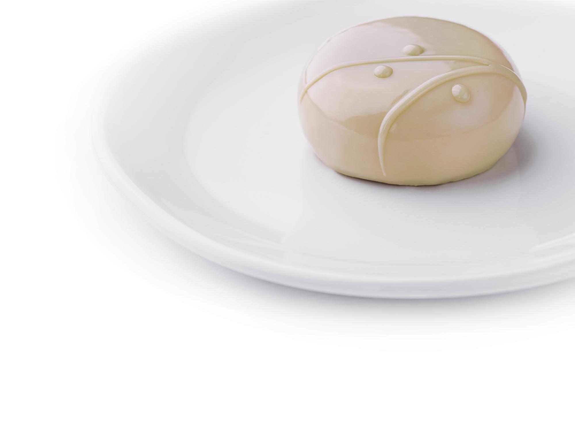 Ceramic plates with tasting portions